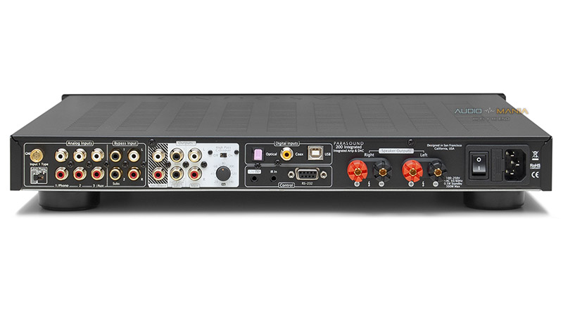 Parasound 200 Integrated | rear view | Audio-Mania